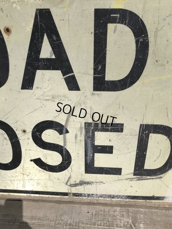 画像7: Vintage Road Sign ROAD CLOSED (B245) 
