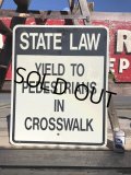 Vintage Road Sign STATE LAW  (B231) 
