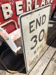 画像3: Vintage Road Sign END 30 M.P.H. SPEED ZONE (B243) 