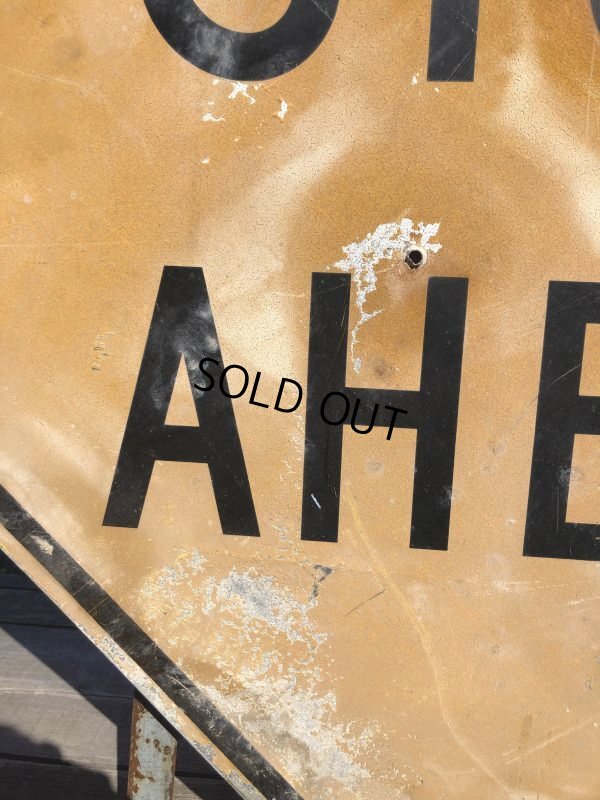 画像5: Vintage Road Sign STOP AHEAD (B237) 