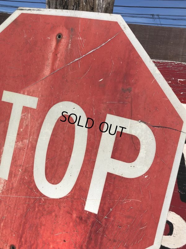 画像6: Vintage Road Sign STOP (B252)