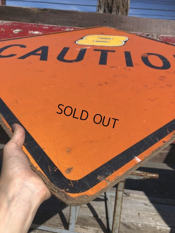 画像6: Vintage Road Sign CAUTION (B246)