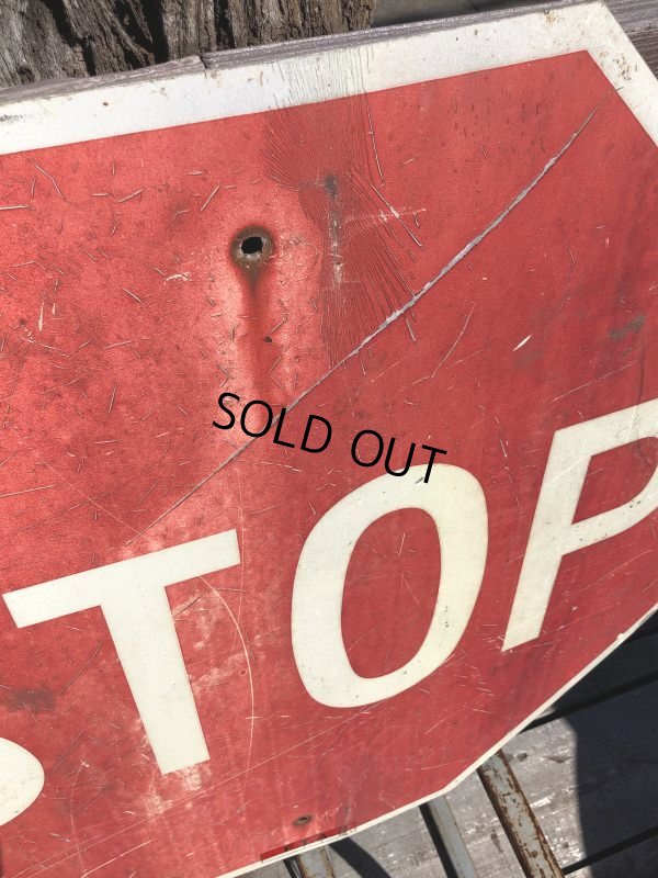 画像9: Vintage Road Sign STOP (B252)