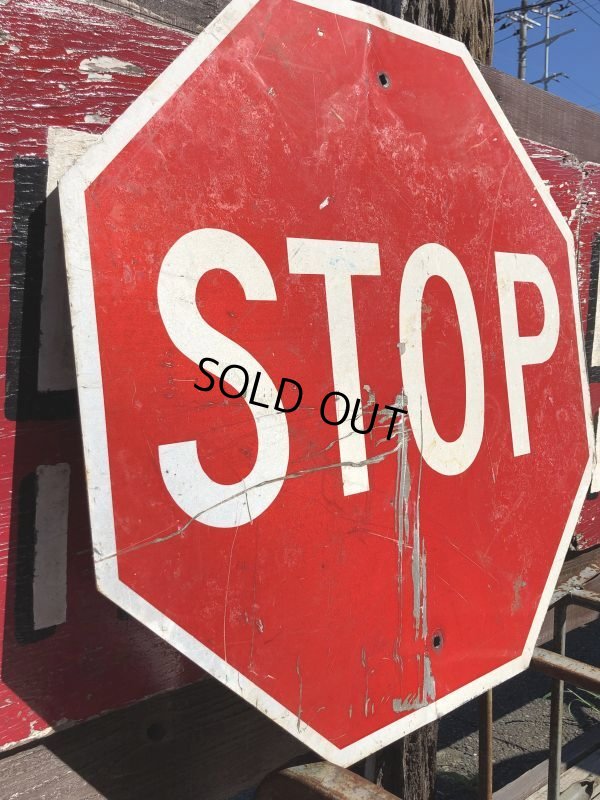 画像6: Vintage Road Sign STOP (B250) 