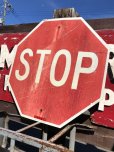 画像2: Vintage Road Sign STOP (B252)  (2)