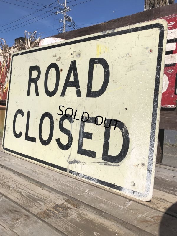 画像3: Vintage Road Sign ROAD CLOSED (B245) 