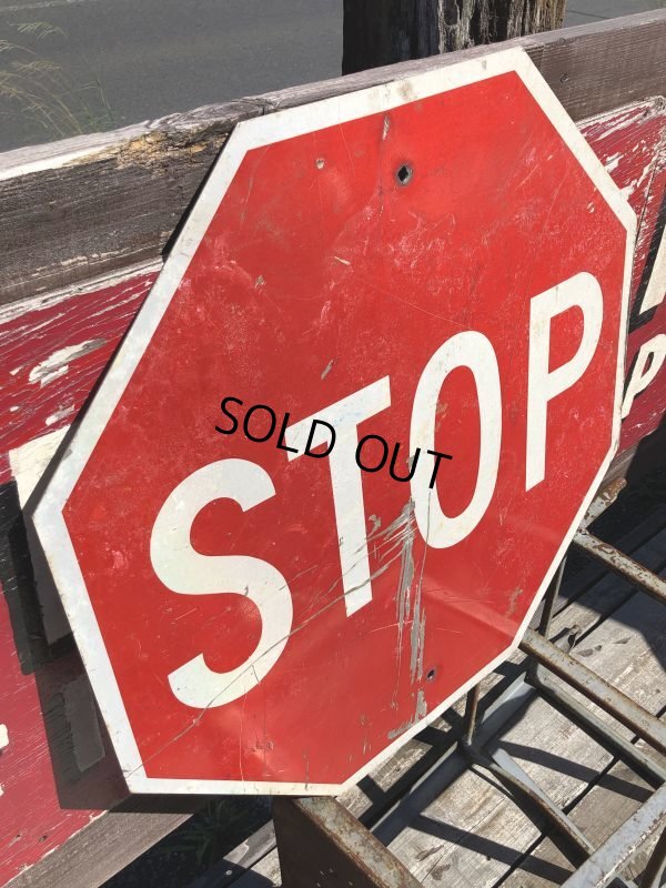 画像3: Vintage Road Sign STOP (B250) 