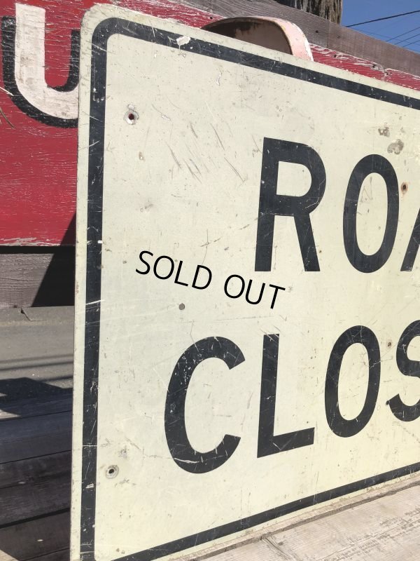画像9: Vintage Road Sign ROAD CLOSED (B245) 