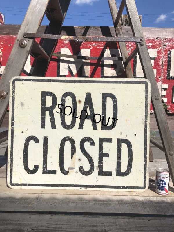 画像1: Vintage Road Sign ROAD CLOSED (B228) 