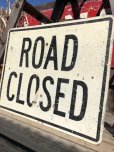 画像2: Vintage Road Sign ROAD CLOSED (B228)  (2)