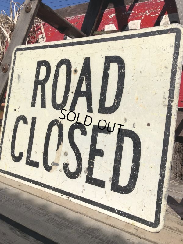 画像2: Vintage Road Sign ROAD CLOSED (B228) 