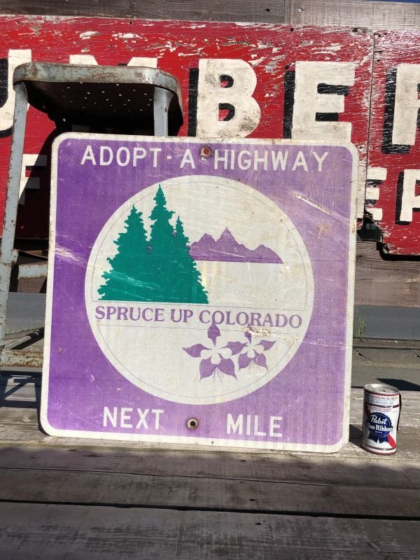 画像1: Vintage Road Sign COLORADO (B235) 