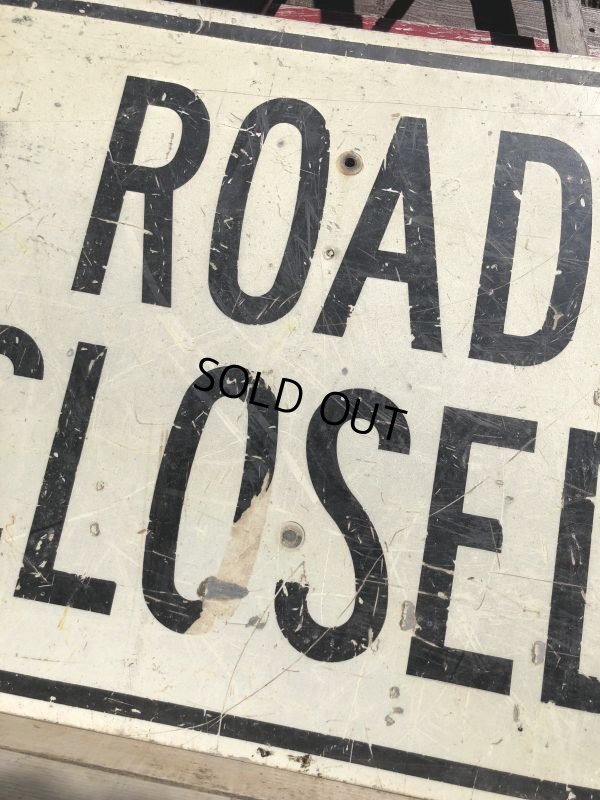 画像4: Vintage Road Sign ROAD CLOSED (B228) 