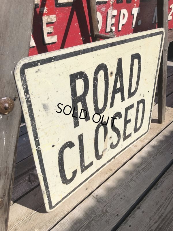 画像3: Vintage Road Sign ROAD CLOSED (B228) 