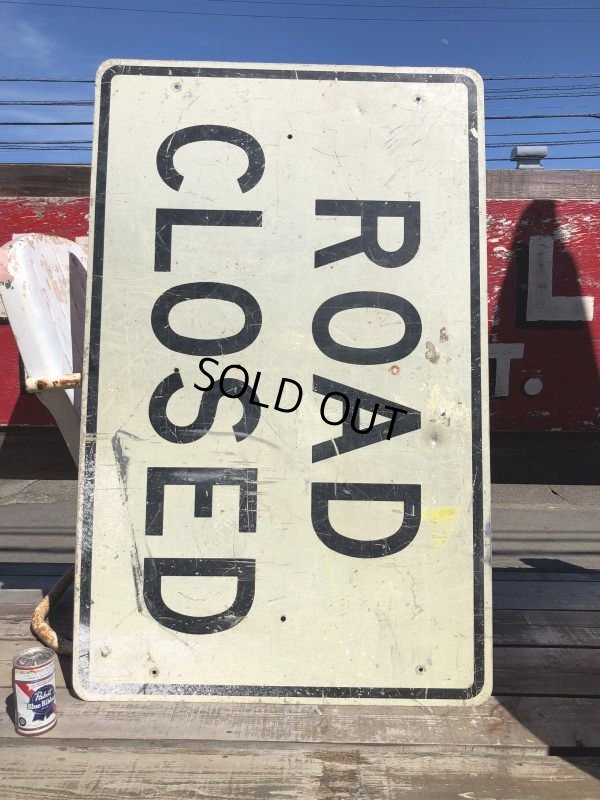 画像1: Vintage Road Sign ROAD CLOSED (B245) 