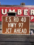 画像1: Vintage Road Sign F.S. RD 40 (B236)  (1)