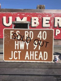 Vintage Road Sign F.S. RD 40 (B236) 