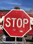 画像1: Vintage Road Sign STOP (B251)  (1)