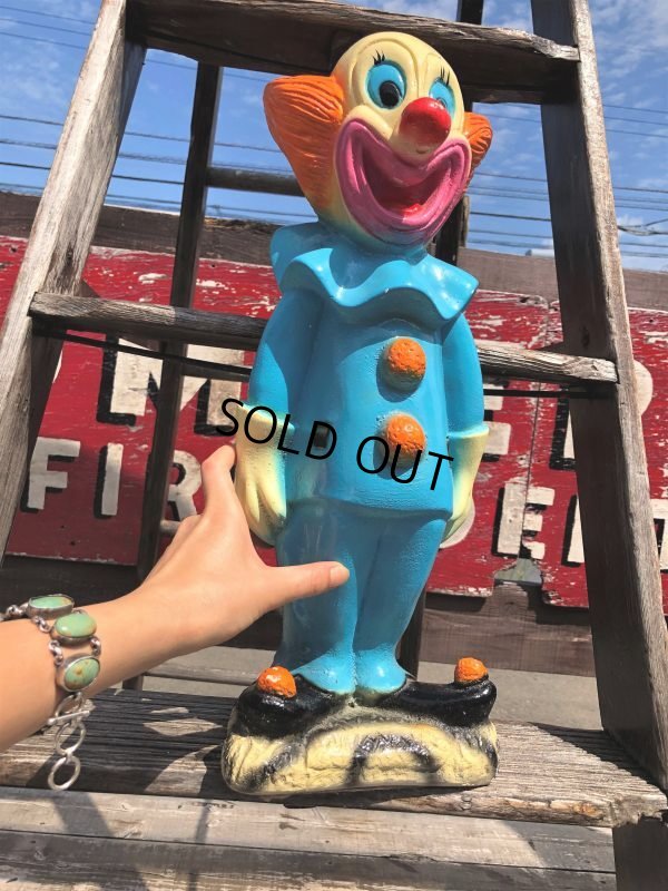 画像14: Vintage Bozo The Clown 18" Big Size Bank Statue (B247)