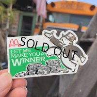 Vintage Badge Mcdonald's x Monopoly (B254)
