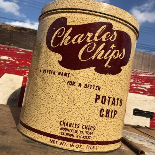 画像8: Vintage Tin Can Charles Chips (B261)