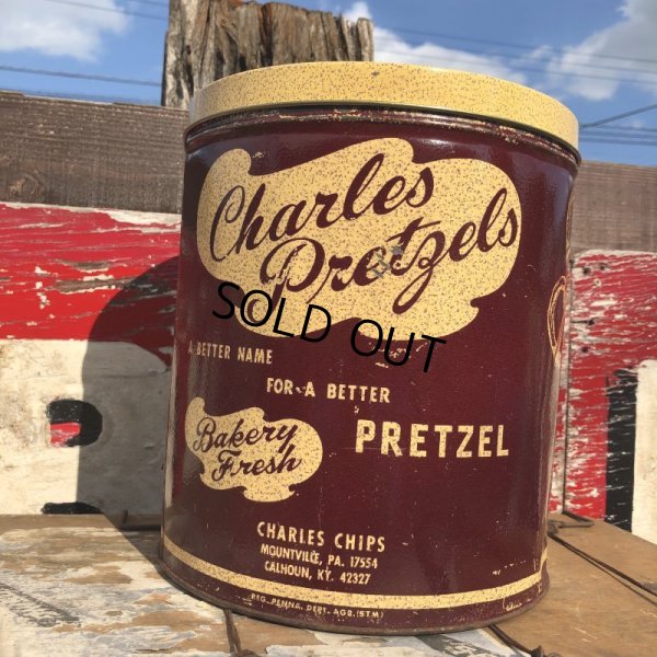 画像3: Vintage Tin Can Charles Pretzels (B259)