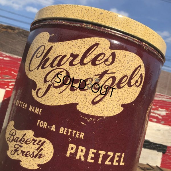 画像8: Vintage Tin Can Charles Pretzels (B259)