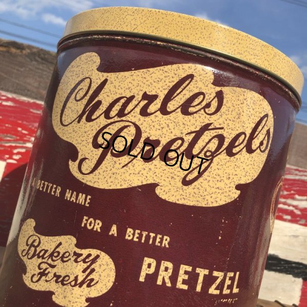 画像7: Vintage Tin Can Charles Pretzels (B259)