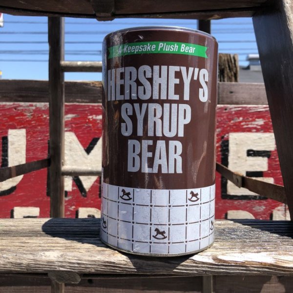 画像1: Vintage Tin Can HORSMAN Hershey's Syrup Bear (B279)