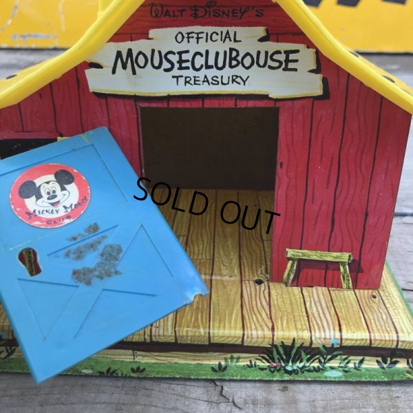 画像3: Vintage Disney Mickey Mouse Club Tin Bank (B263)