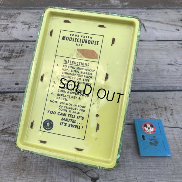 画像9: Vintage Disney Mickey Mouse Club Tin Bank (B263)