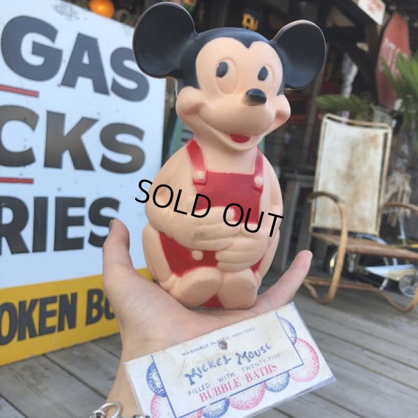 画像1: Vintage Disney Mickey Rubber Doll (B253)