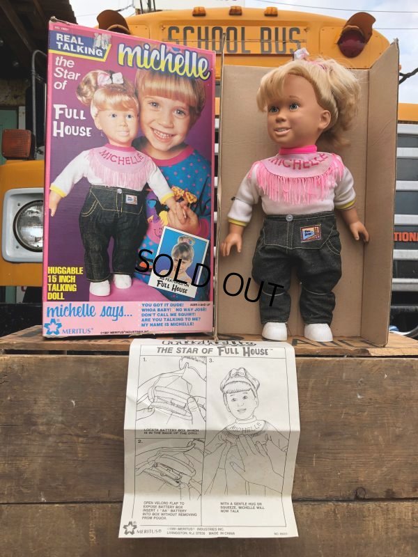 画像1: 90s Vintage FULL HOUSE Real Talking Michelle Doll (B269)