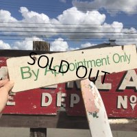 Vintage Sign BY APPOINTMENT ONLY (B277)