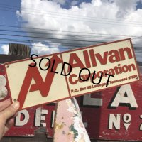 Vintage Sign Allvan Corporation (B284)