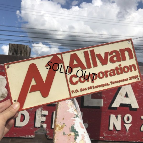 画像1: Vintage Sign Allvan Corporation (B284)