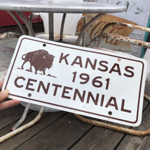 画像1: Vintage Sign KANSAS 1961 CENTENNE (B282)