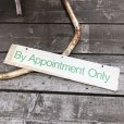 画像2: Vintage Sign BY APPOINTMENT ONLY (B276) (2)