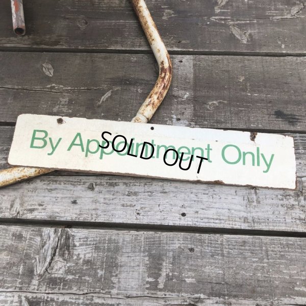 画像2: Vintage Sign BY APPOINTMENT ONLY (B277)