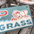 画像2: Vintage Sign KEEP OFF THE GRASS (B283) (2)