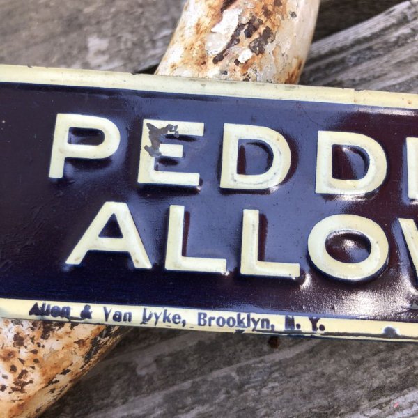 画像3: Vintage Sign NO PEDDLERS ALLOWED (B272)