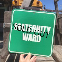 70s Vintage Cardboard Sign MATERNITY WARD (B312)