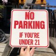 画像1: 70s Vintage Cardboard Sign NO PARKING (B299) (1)