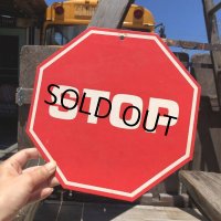 70s Vintage Cardboard Sign STOP (B290)