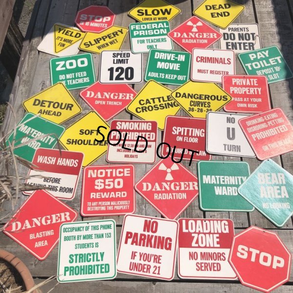 画像3: 70s Vintage Cardboard Sign DANGER (B313)