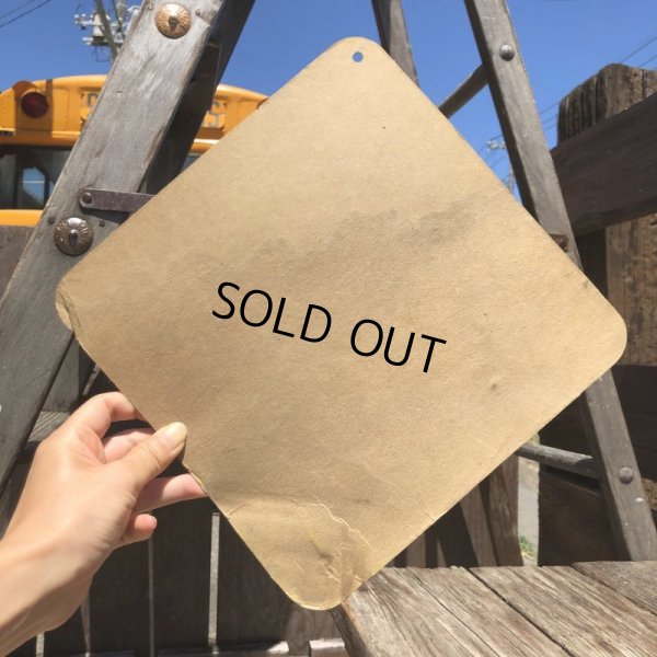 画像6: 70s Vintage Cardboard Sign SLIPPERY (B294)