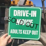 70s Vintage Cardboard Sign DRIVE-IN MOVIE (B303)