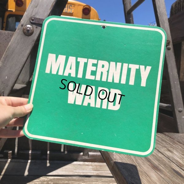 画像1: 70s Vintage Cardboard Sign MATERNITY WARD (B304)