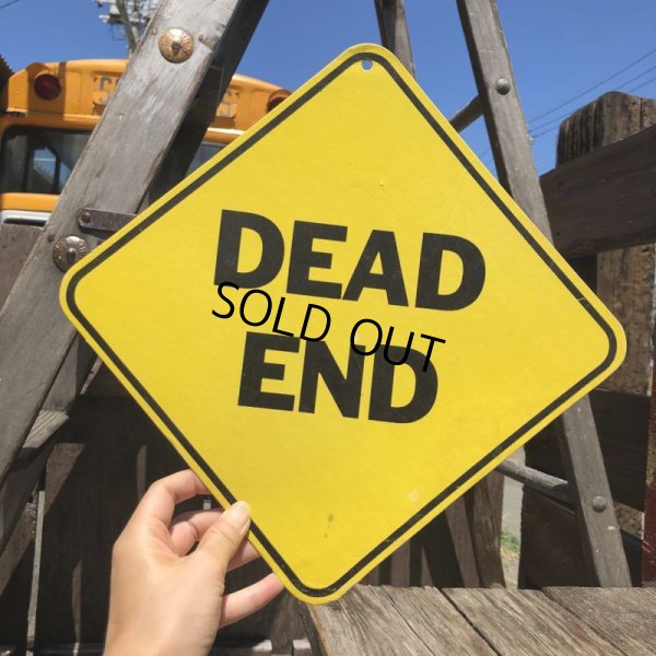 画像1: 70s Vintage Cardboard Sign DEAD END (B295)