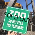 70s Vintage Cardboard Sign ZOO (B297)